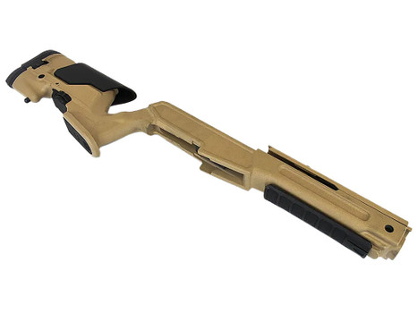Archangel AAMINIDT Precision Stock Desert Tan Synthetic Fixed with Adjustable Cheek Riser for Ruger Mini-14, Mini Thirty