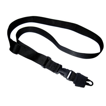 Tacshield T6005BK CQB Sling made of Black Webbing with HK Snap  Hook  SinglePoint Design for RifleShotgun UPC: 843119031318