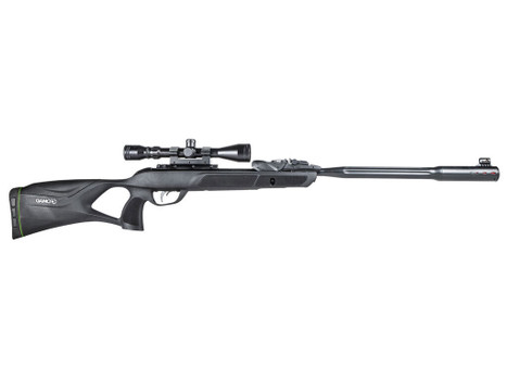 Gamo 611006335554 Swarm Fusion 10X Gen 3 Gas Piston 22 10rd Shot Black Black Fluted Steel Barrel Black Receiver Black All Weather Lightweight Thumbhole Stock Scope 3-9x40mm