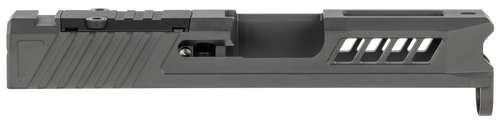 True Precision Inc TPG43SBCRMS Axiom Optic Cut Slide Fits Glock 43 Black DLC Anodized 416R Stainless Steel                                                                                              