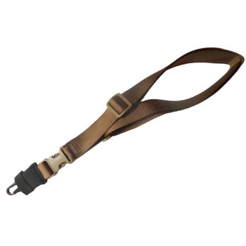 Tacshield T6005CY CQB Sling made of Coyote Webbing with HK Snap Hook  SinglePoint Design for RifleShotgun UPC: 843119031325