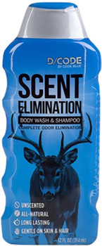 Code Blue OA1308 DCode Body WashShampoo Odor Eliminator Odorless 12 oz UPC: 707114013086