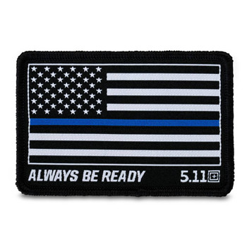 Thin Blue Line Woven Patch UPC: 888579190380