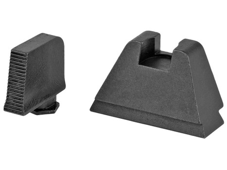 AmeriGlo GL506 Optic Compatible Sight Set for Glock 3XL Tall Serrated Front Sight-Black Rear Sight