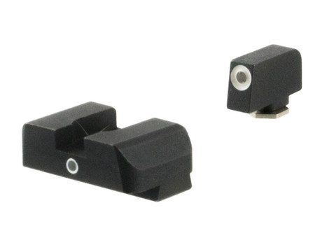 AmeriGlo GL5101 i-Dot Sight Set for Glock Green Tritium White Outline Front Sight-Green Tritium Rear Sight