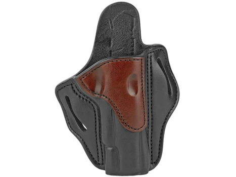 1791 Gunleather BH1BLBR BH1 OWB 01 Brown on Black Leather Belt Slide Fits 4-5" 1911