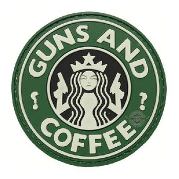 Guns & Coffee Morale Patch UPC: 690104388342