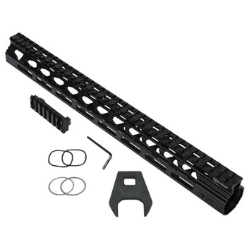Firefield FF34067 Verge Handguard MLOK Aluminum Black Anodized Picatinny Rail AR Platform 15 Long UPC: 812495025457