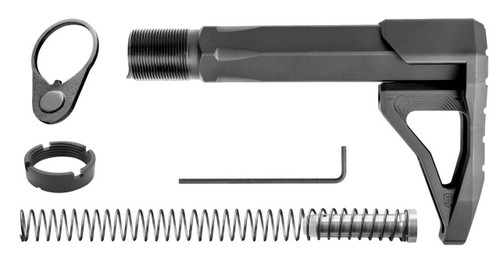 Phase 5 Weapon Systems CMSA Carbine Mini Stock Assembly Black Aluminum for AR15AR10 UPC: 813318022738