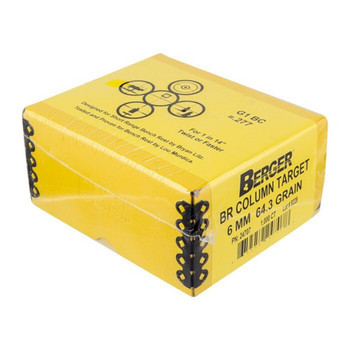 Berger Match BR Column Target 6mm 65gr 1000/bx UPC: 679459247078