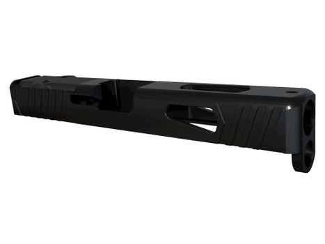 Rival Arms RA10G106A Precision Slide A1 with Docter Cut Black QPQ Case Hardened 17-4 Stainless Steel for Glock 17 Gen4
