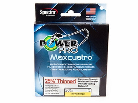 PWR PRO MAXCUATRO 65LB 3000YDS YEL UPC: 712649214464