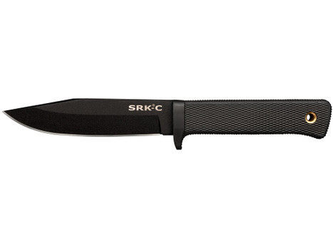 Cold Steel CS-49LCKD SRK Compact 5" Fixed Plain Black Tuff-Ex Finish SK-5 Steel Blade/Black Kray-Ex Handle Includes Sheath