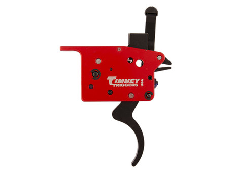 Timney Triggers 307 Featherweight Deluxe Black/Red Curved Trigger 3 lbs Draw Weight Fits Mosin-Nagant