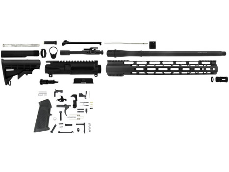 TacFire SSRK300LPK AR Build Kit Sports South Exclusive 300 Blackout AR-Platform Black Nitride 1/2"x28