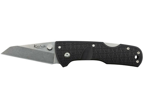 Cold Steel CS20KPL Kiridashi 2.50" Folding Sheepsfoot Plain 4116 Stainless Steel Blade/Black Griv-Ex Handle Includes Pocket Clip