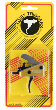 Timney Triggers 667S Competition Trigger  SingleStage Curved Trigger with 3 lbs Draw Weight  BlackGold Finish for AR15 UPC: 081950667239