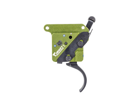 Timney Triggers 510V2 Elite Hunter Curved Trigger with 3 lbs Draw Weight & Black/Green Finish for Remington 700 Right