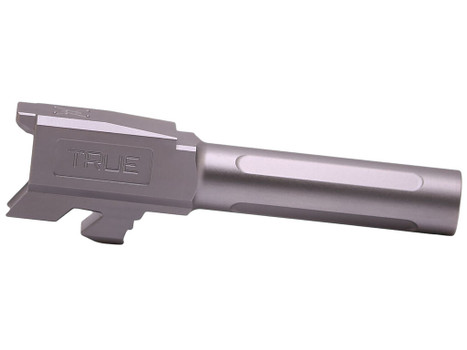 True Precision Inc TPG43BX Glock 9mm Luger 3.40" Fluted Satin Stainless Steel, Fits Glock 43/43X