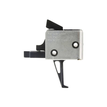 CMC Triggers 92503 DropIn  SingleStage Flat Trigger with 44.50 lbs Draw Weight  BlackSilver Finish for AR15AR10 UPC: 850544004091