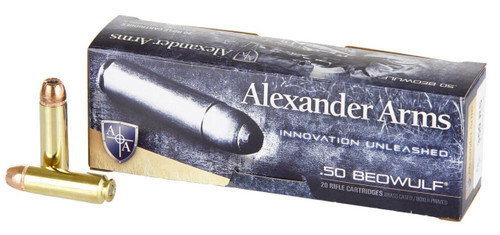 Alexander Arms AB350XTPBOX XTP  50 Beowulf 350 gr Hornady XTP Hollow Point 20 Per Box 10 UPC: 819511020243