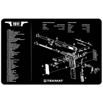 TEKMAT PISTOL MAT 1911 BLK UPC: 612409970633
