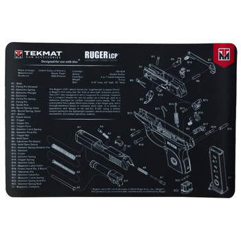 TEKMAT PISTOL MAT RUGER LCP BLK UPC: 612409970992