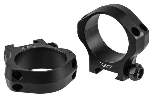 Warne 7250M Scope Rings Mountain Tech Matte Black 40mm Low 0 MOA UPC: 656813106813