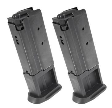 Ruger 90712 Ruger5.7 Value Pack 10rd Magazine Fits Ruger5.7 5.7x28mm 10rd Black Oxide 2 Pack UPC: 736676907120