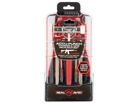Real Avid AVHPSAR Accu-Punch Pin Punch Set Steel Rifle Firearm AR-15 Red Rubber Handle