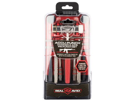 Real Avid AVHPSAR Accu-Punch Pin Punch Set Steel Rifle Firearm AR-15 Red Rubber Handle