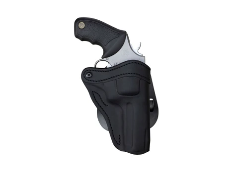 1791 Gunleather PDHR2SBLR RVH2 OWB Stealth Black Leather Paddle Fits Ruger GP100 Right Hand