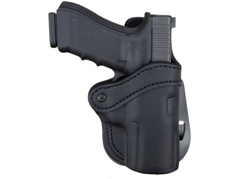 1791 Gunleather ORPDH24SSBLR BH2.4S Optic Ready OWB 2.4S Stealth Black Leather Paddle Fits FN 509/HK VP9SK