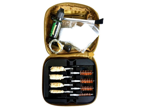 Clenzoil 2076 Field & Range Cleaning Kit Multi-Caliber Pistol/17 Pieces Tan
