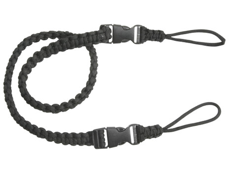 Outdoor Connection PCBS80575 Bino-Strap Black Paracord 32.50" OAL