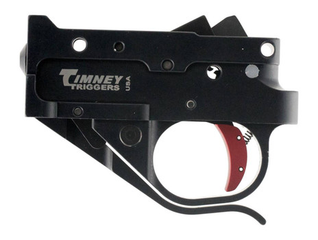 Timney Triggers 10222C Replacement Trigger  SingleStage Curved Trigger with 2.75 lbs Draw Weight  BlackRed Finish for Ruger 1022 UPC: 081950102242