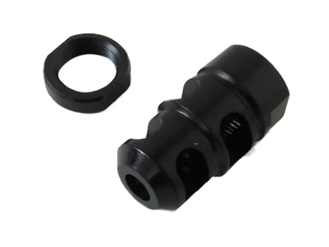 Kel-Tec PLRSU582 PLR-22 Muzzle Brake Kit Black Steel with 1/2"-28 tpi Threads for 22 LR Kel-Tec PLR-16