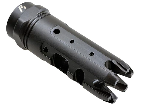 Strike Industries KINGCOMP22 King Comp Black Steel with 1/2"-28 tpi Threads, 2.62" OAL & 0.87" Diameter for 223 Rem, 5.56x45mm NATO AR-Platform