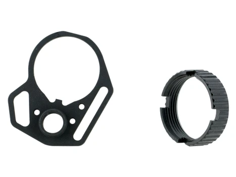 Strike Industries ARMFEP&ACN Multi-Function End Plate and Castle Nut Steel Black
