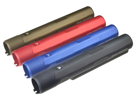 Strike ARARET7RED Advanced Receiver Extension AR-15, AR-10 Red Anodized Aluminum
