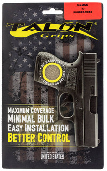 Talon Grips 100M Adhesive Grip  Compatible wGlock 43 Moss Textured Rubber UPC: 812308022505