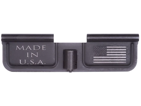 Spikes SED7002 Ejection Port Door USA/Flag AR-15 Black Phosphate Steel