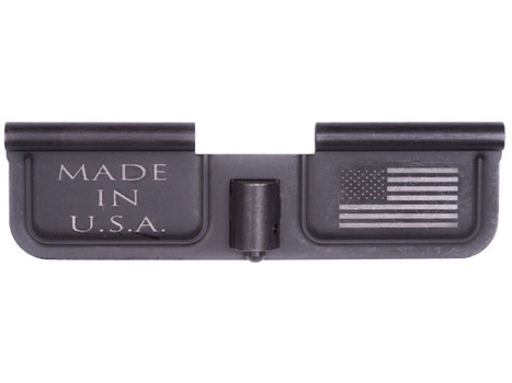 Spikes SED7002 Ejection Port Door USA/Flag AR-15 Black Phosphate Steel