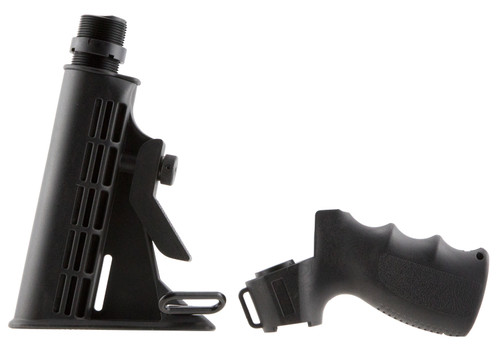 Aim Sports APGSM500 Shotgun  6 Position wPistol Grip Black Synthetic for Mossberg 500 UPC: 815879014788