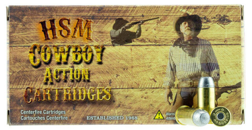 HSM Cowboy Action Subsonic Centerfire Ammunition, 44 Russian, Round Nose Flat Point, 200 Grain - 50 Cartridge Box ( 50 / 1 )