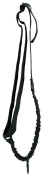Aim Sports AOPS One Point Sling made of Black Elastic Webbing with 25 OAL 1.25 W  Bungee Design for Rifles UPC: 858226001949