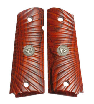 Wilson Combat 351MFS Side Panel Grips Full Size Starburst Cocobolo UPC: 874218004699