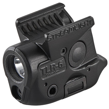 Streamlight 69284 TLR6 Weapon Light wLaser Sig P365 100 Lumens Output White LED Light Red Laser 89 Meters Beam Rail Grip Clamp Mount Black Anodized Polymer UPC: 080926692848