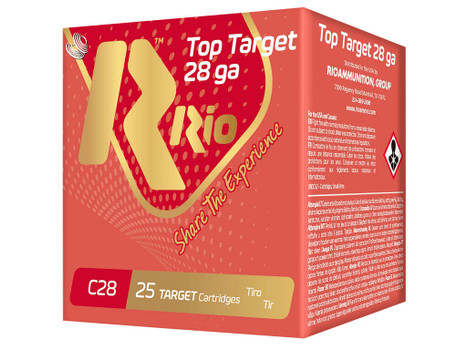 Rio Ammunition RC288 Top Target 28 Gauge 2.75", 3/4 oz 8 Shot, 25 Per Box/10 Cs