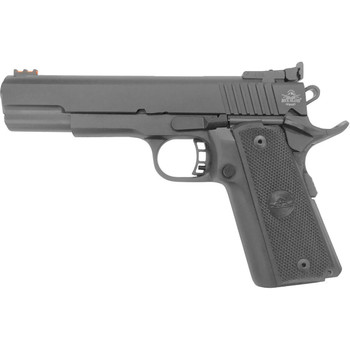 Rock Island 56922 TCM Standard FS 22 TCM Caliber with 5 Barrel 171 Capacity Overall Black Parkerized Finish Steel Beavertail Frame Serrated Slide  Black Polymer Grip UPC: 4806015569220